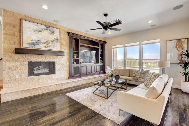 interior living room red rock country club luxury rental